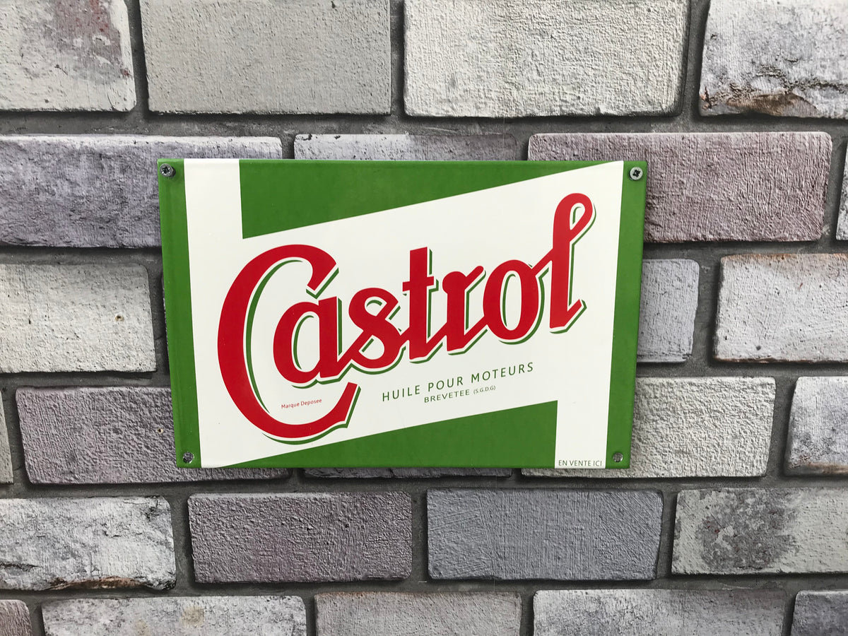 Castrol Enamel Sign