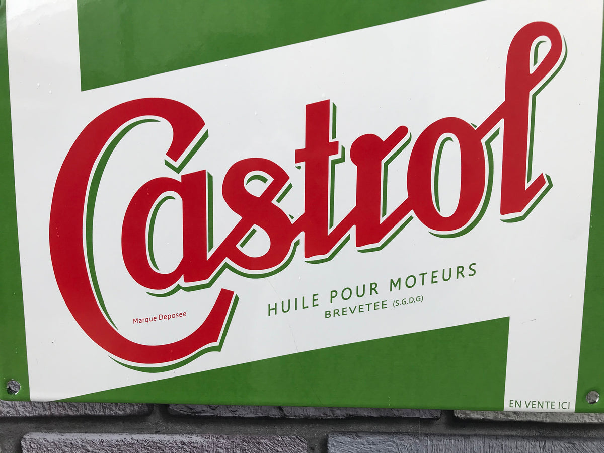 Castrol Enamel Sign