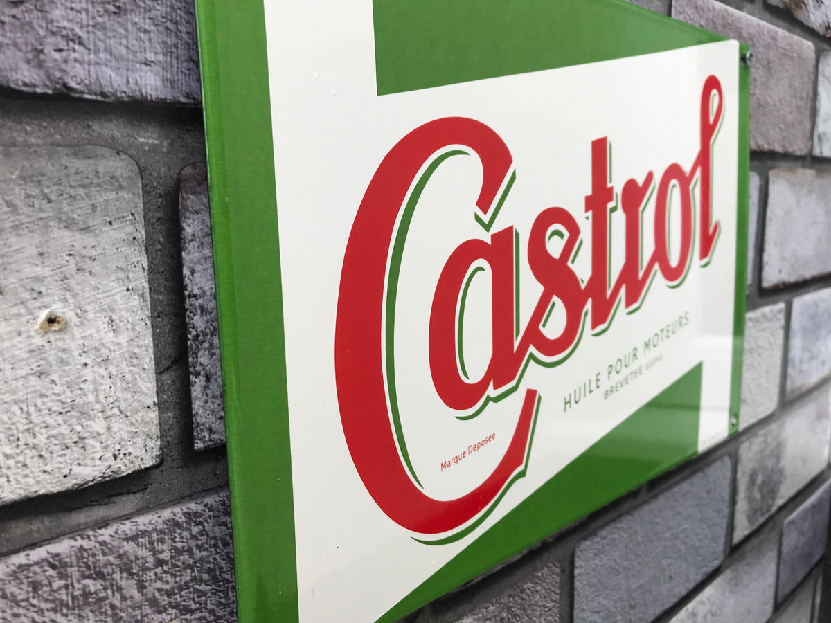 Castrol Enamel Sign