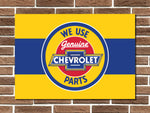 Chevrolet Parts Metal Sign