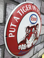 Esso Tiger Enamel Sign