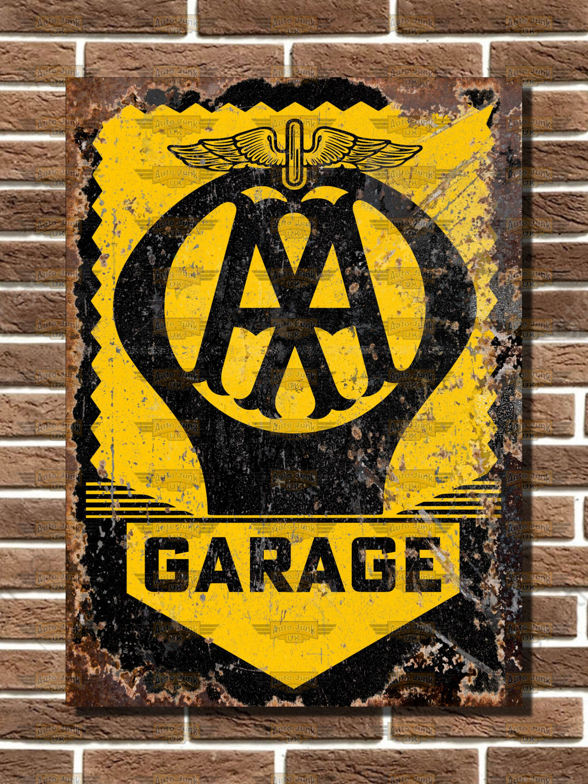 AA Garage metal wall sign poster