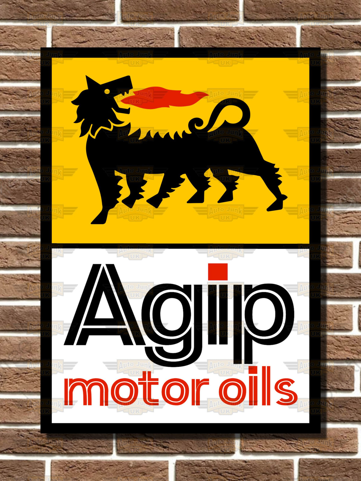 Agip Motor Oils Metal Sign