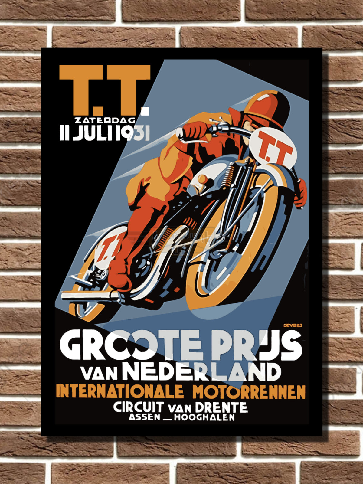 TT Races Zaterdag 1931 Metal Sign