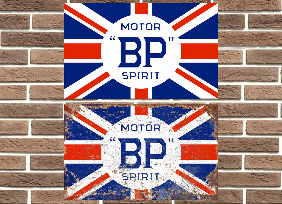 BP Motor Spirit Metal Sign poster