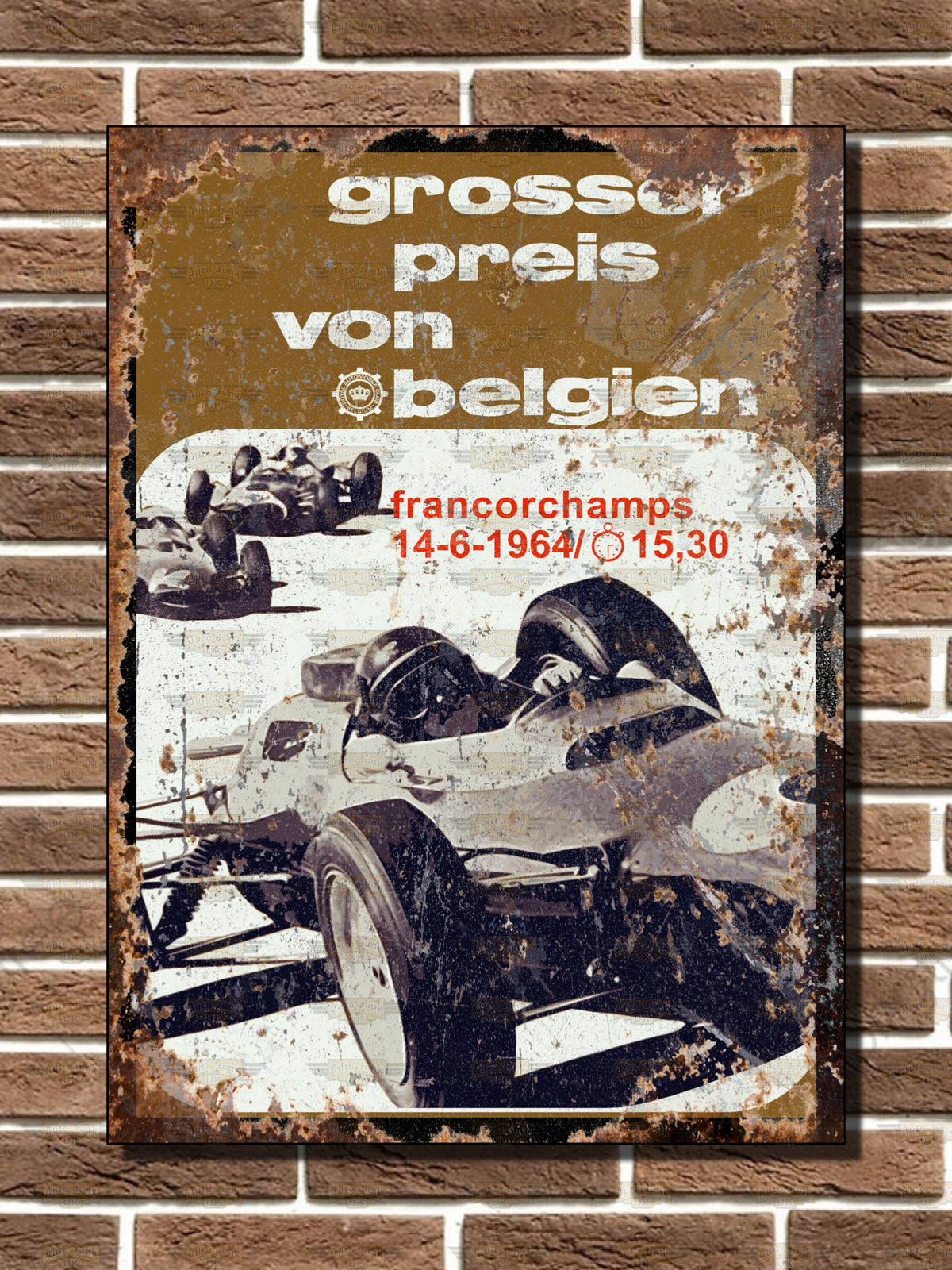 Spa Francorchamps GP Poster Metal Sign