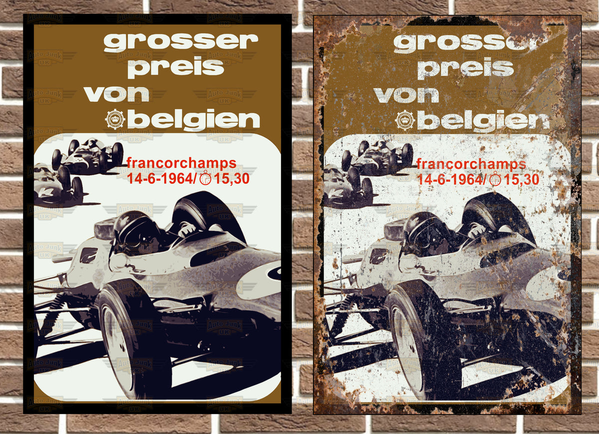 Spa Francorchamps GP Poster Metal Sign