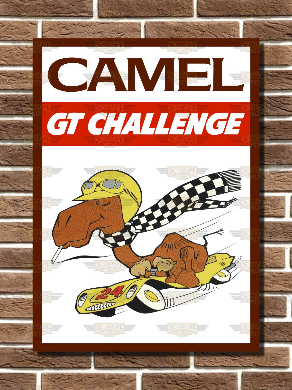 Camel GT Challenge Metal Sign