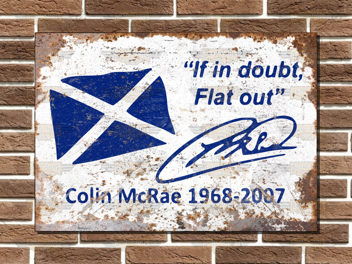 Colin McRae Metal Sign