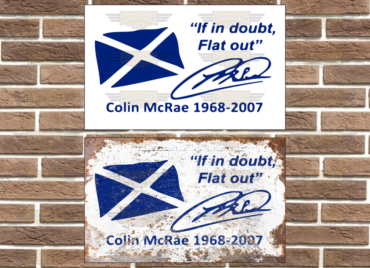 Colin McRae Metal Sign