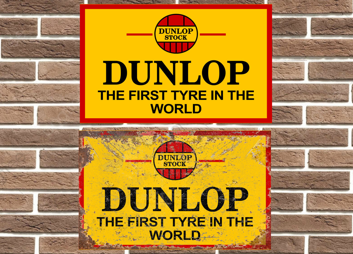Dunlop Tyres Metal Sign