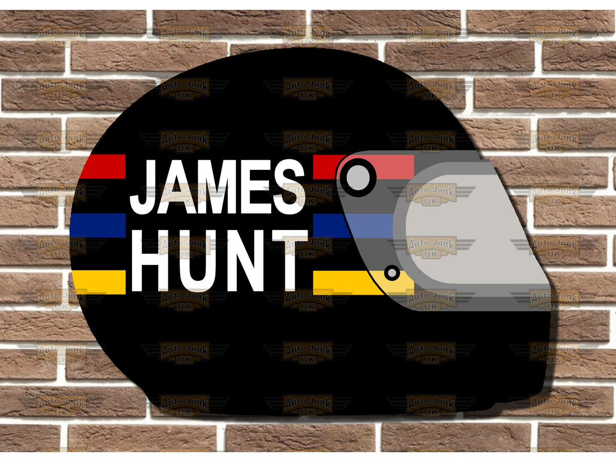 James Hunt Replica Helmet Wall Plaque