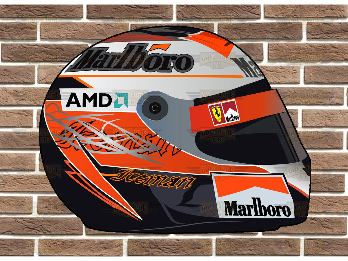 Kimi Raikkonen 2007 Replica Helmet Wall Plaque