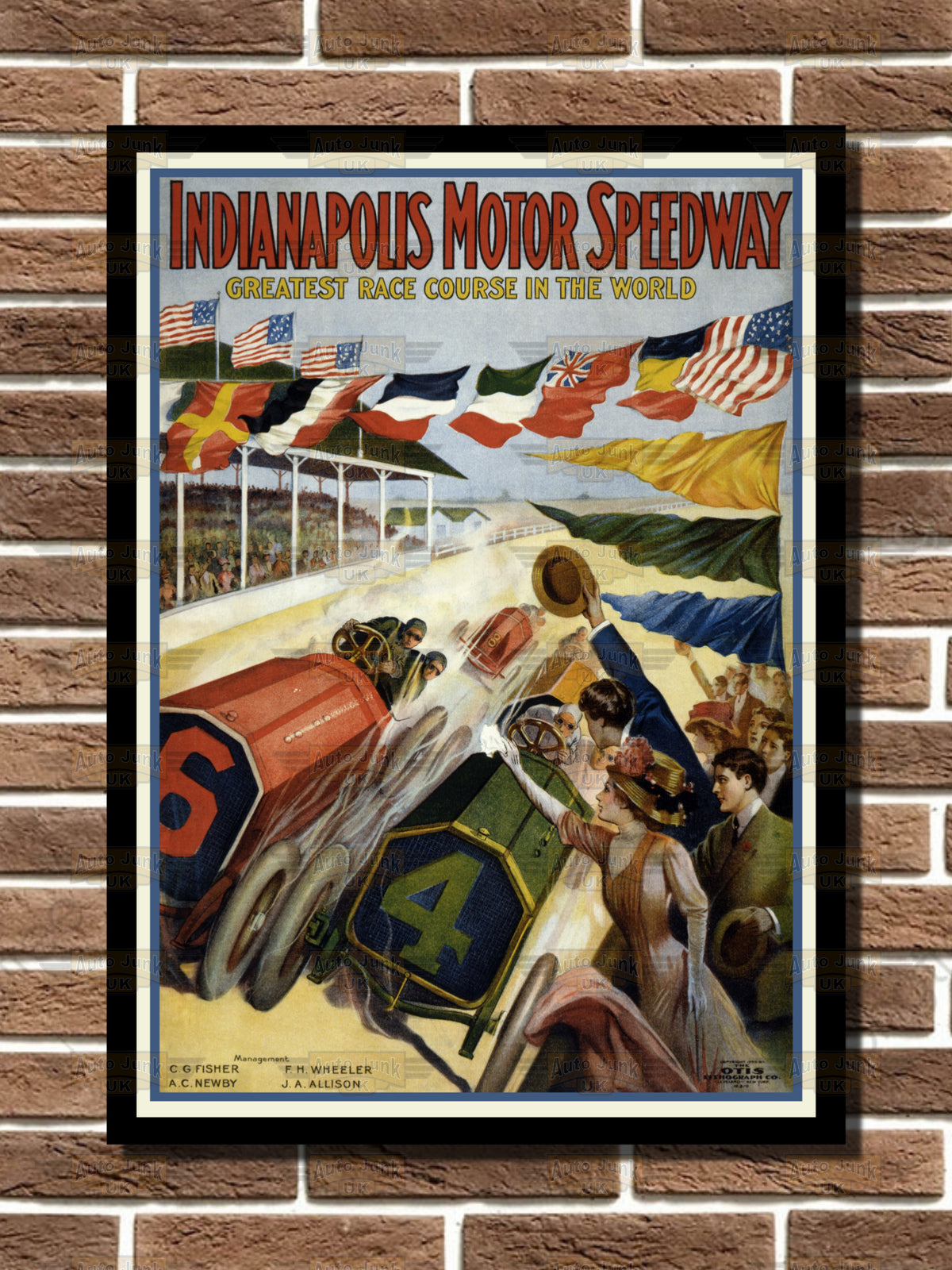 Indianapolis Motor Speedway Metal Sign