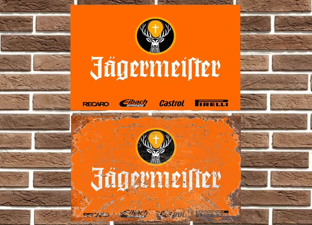 Jagermeister Racing Livery Metal Sign
