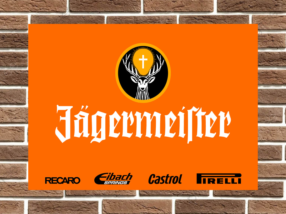 Jagermeister Racing Livery Metal Sign