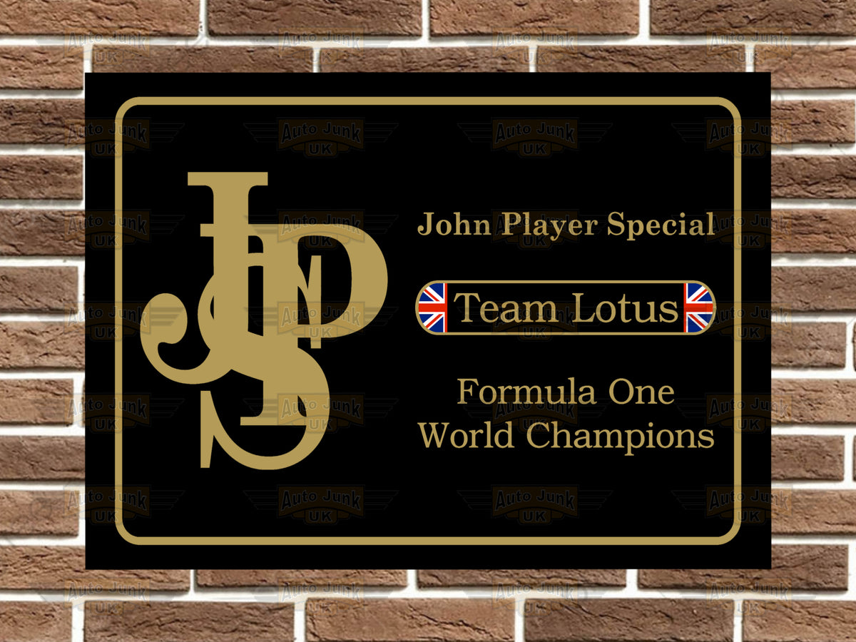 John Player Special Team Lotus Metal Sign