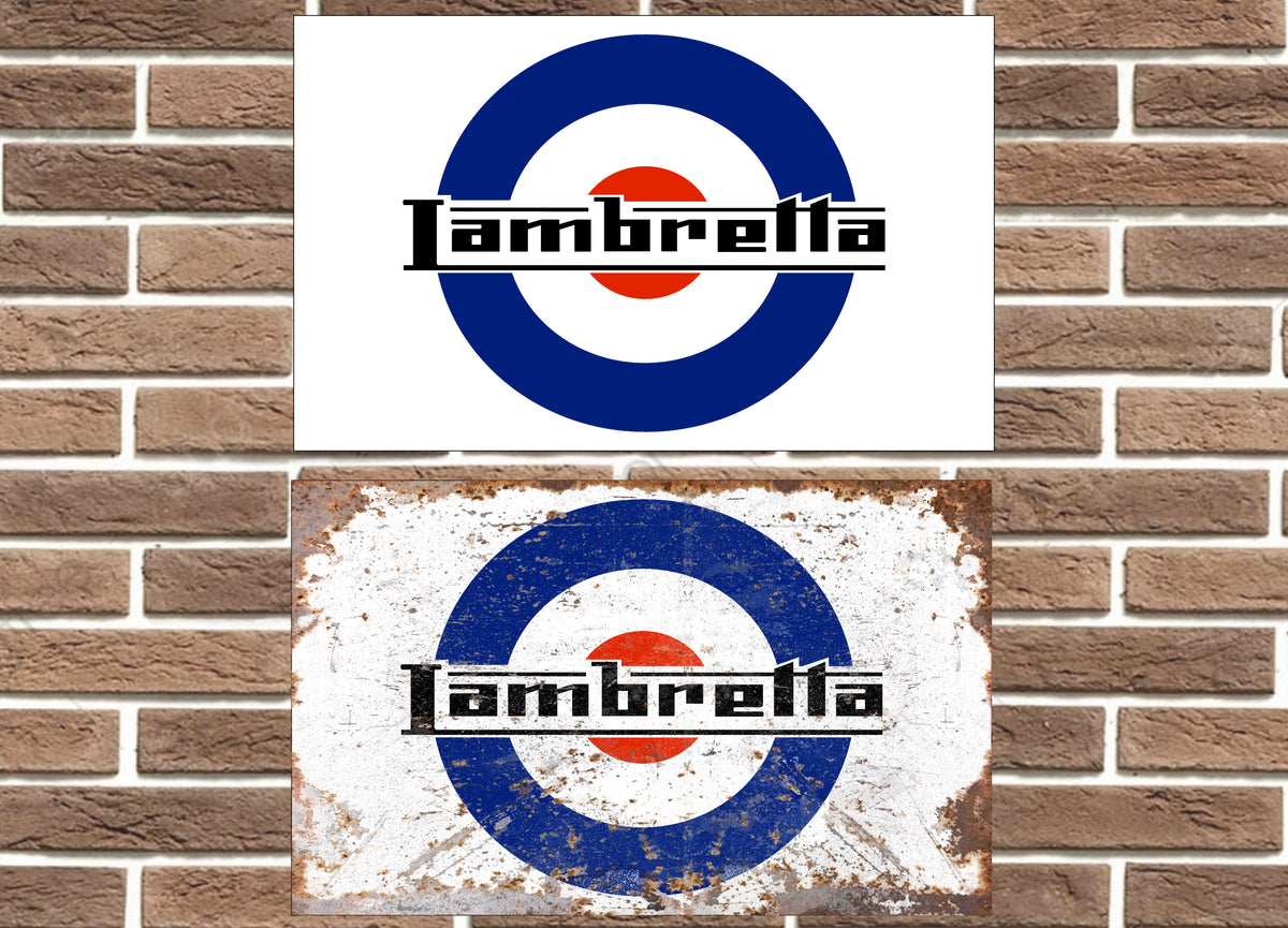 Lambretta Metal Sign