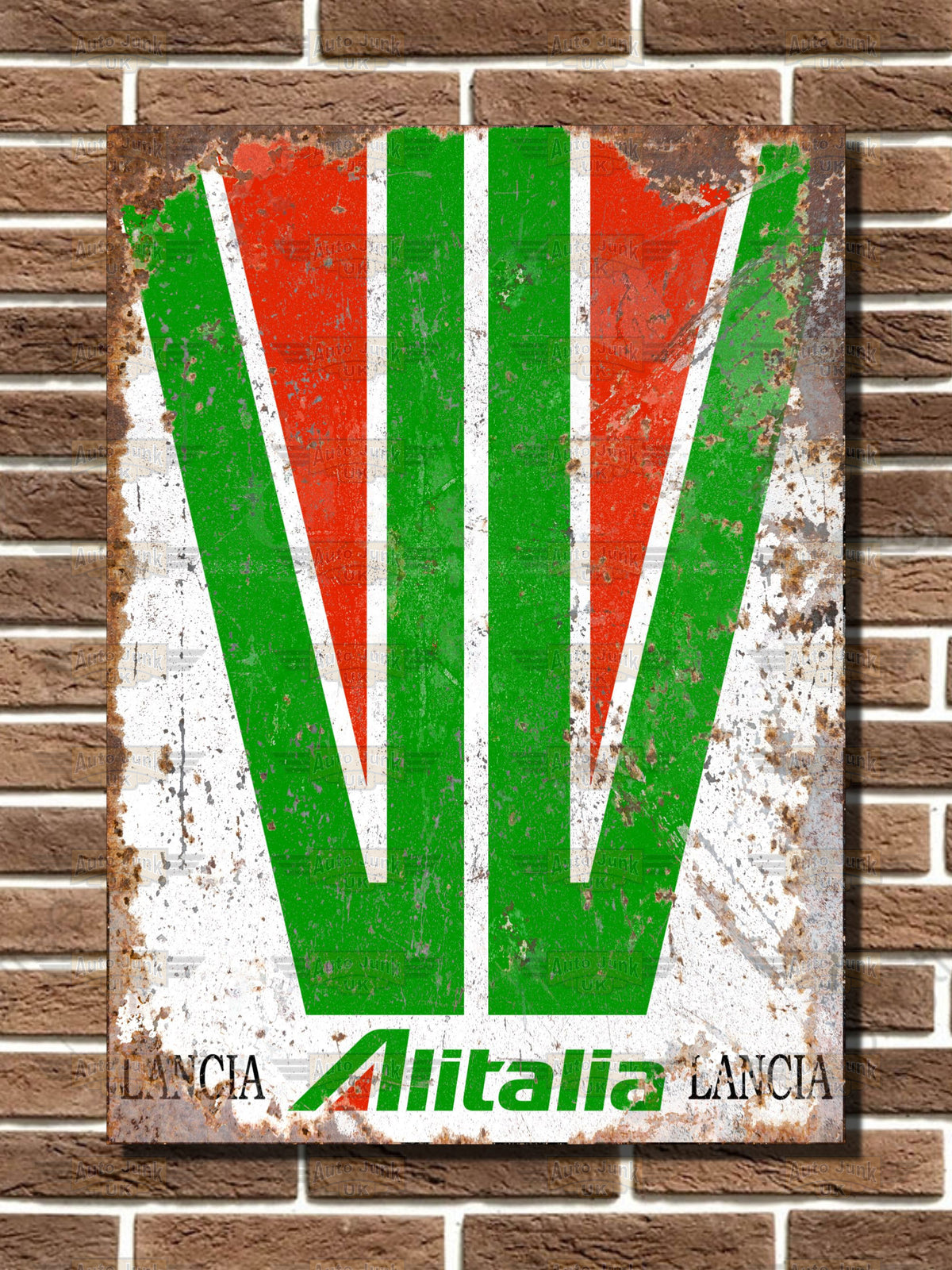 Lancia Stratos Alitalia Rally Livery Metal Sign