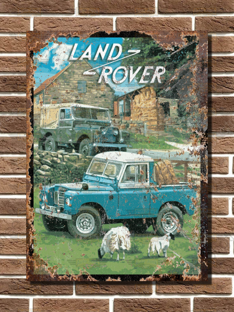 Land Rover Metal Sign – Auto Junk UK Ltd