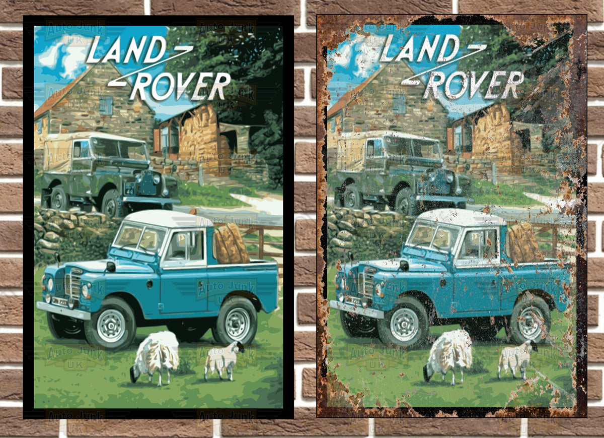 Land Rover Metal Sign