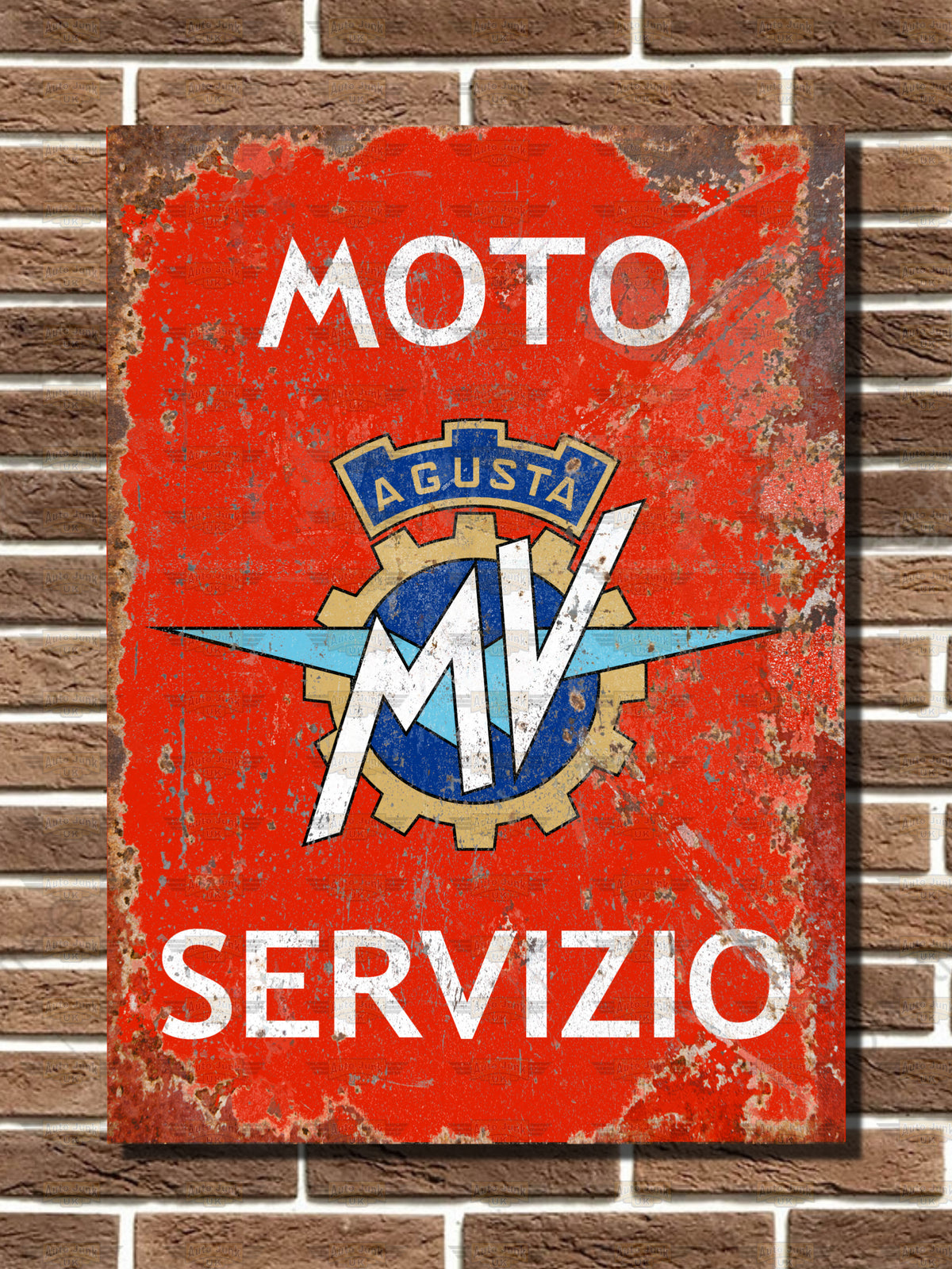 MV Agusta Servizio Metal Sign