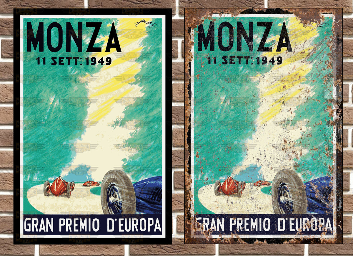 Monza Grand Prix Metal Sign