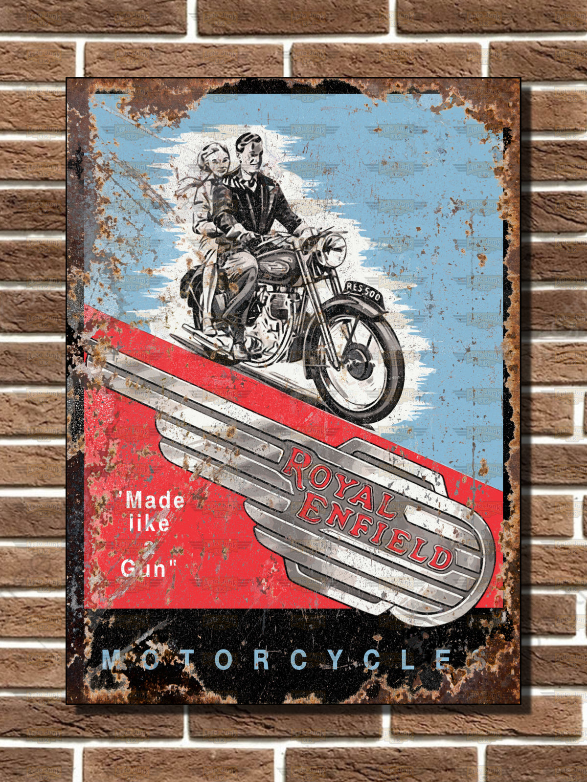 Royal Enfield Motorcycles Metal Sign