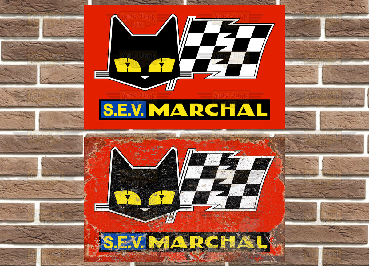 SEV Marchal Metal Sign
