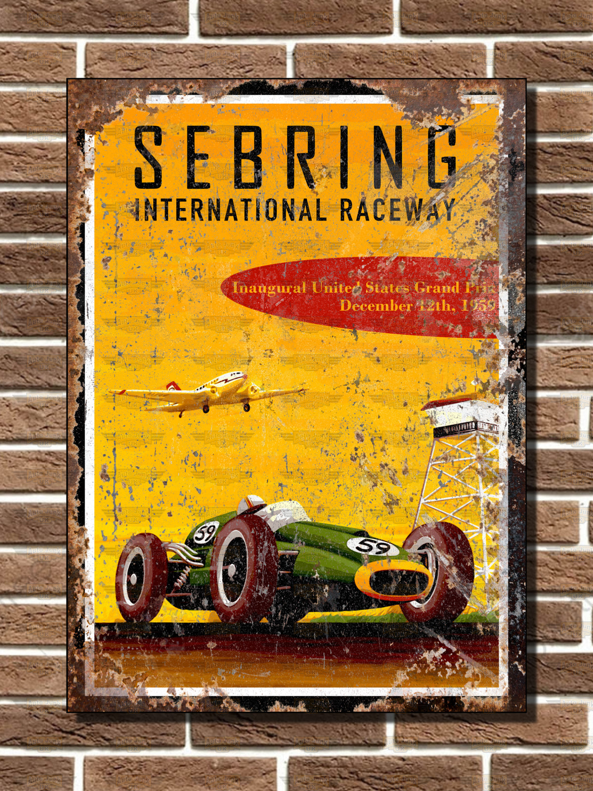 Sebring Grand Prix Metal Sign