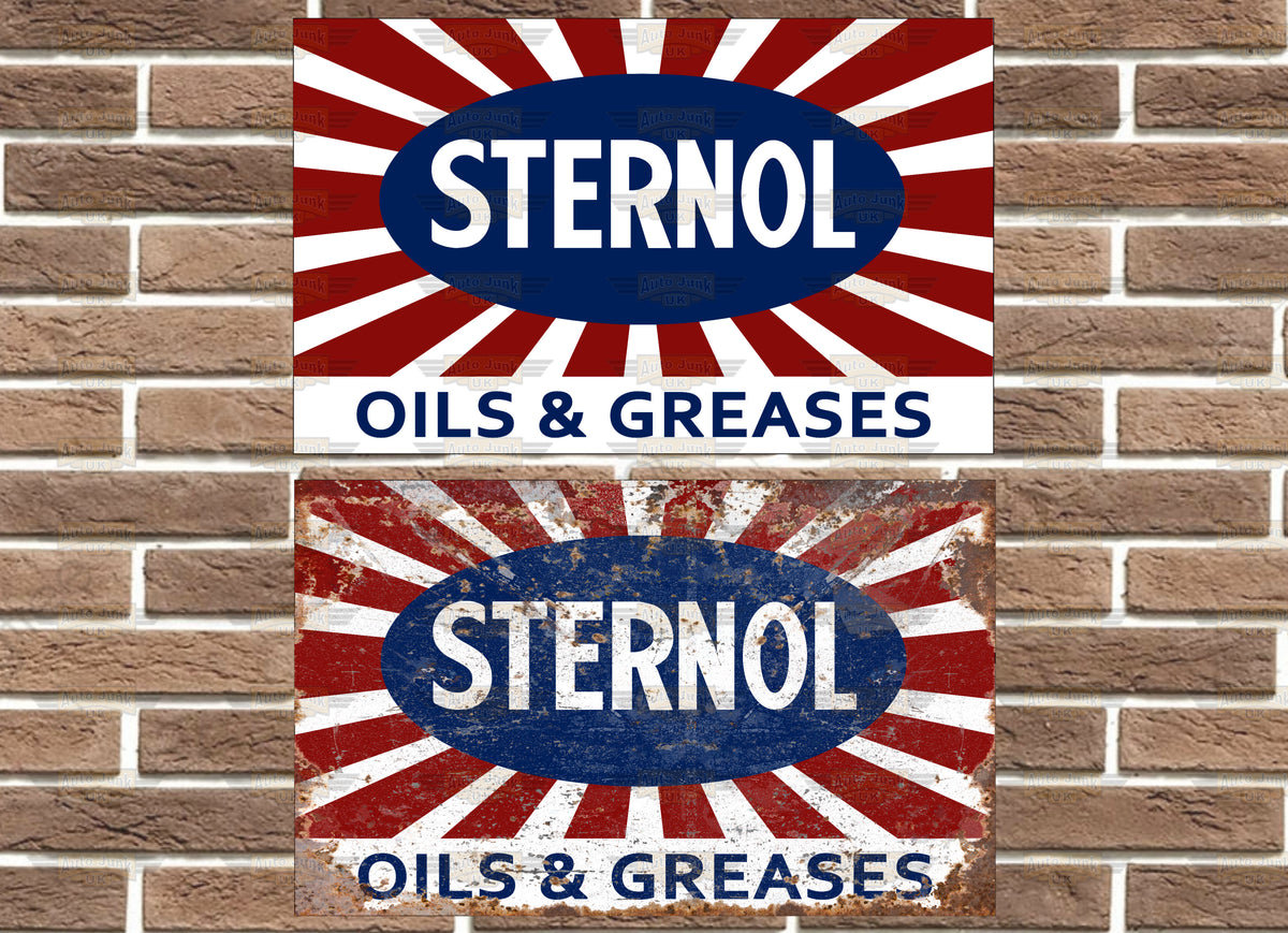 Sternol Oils & Greases Metal Sign