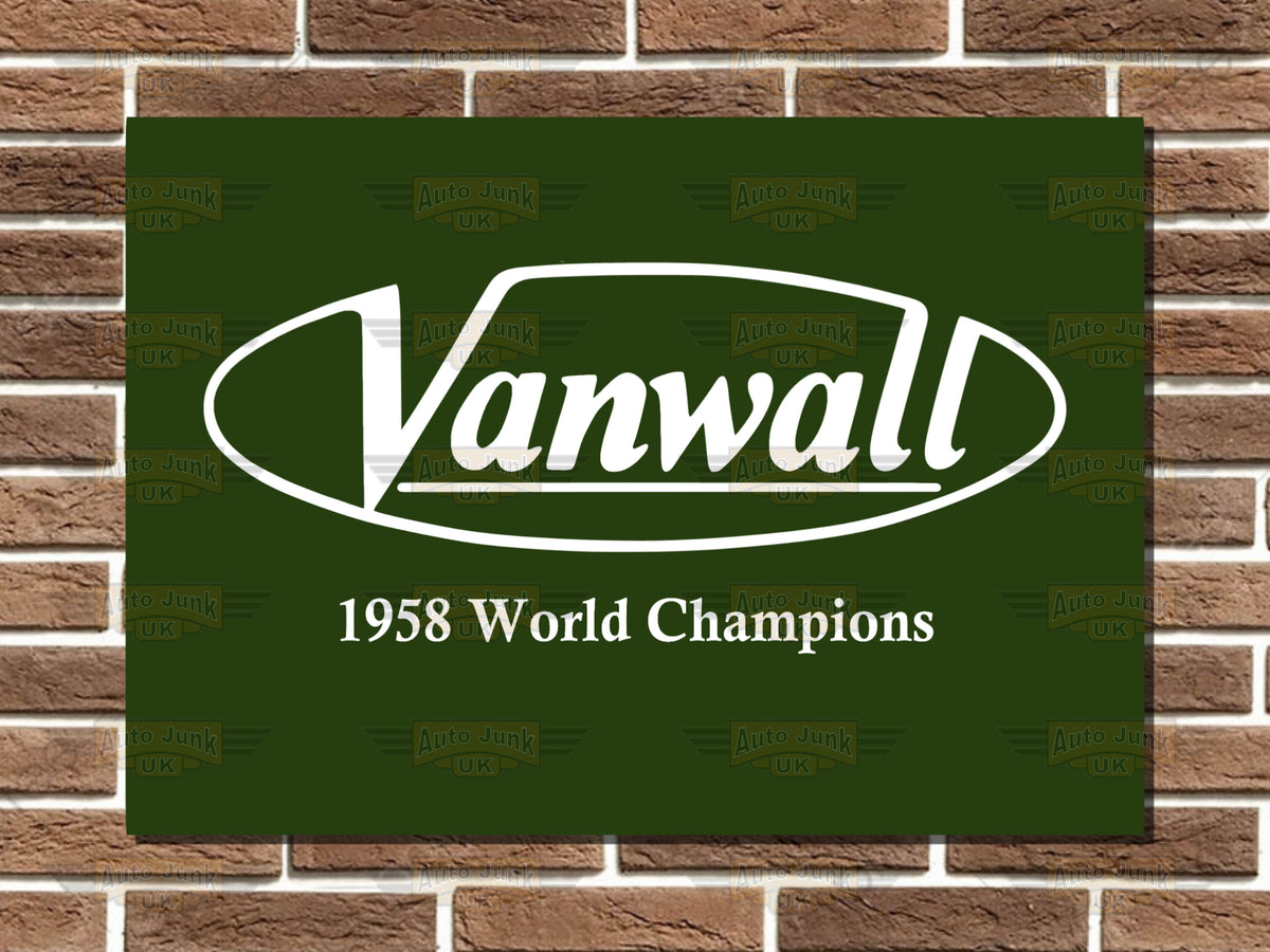 Vanwall World Champions Metal Sign
