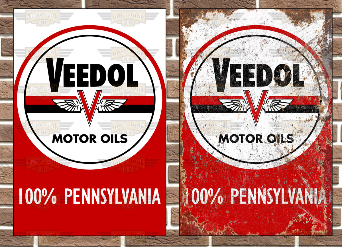 Veedol Motor Oils Metal Sign