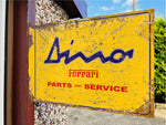 Ferrari Dino Double Sided Metal Flange Sign