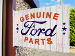 Ford Genuine Parts Double Sided Metal Flange Sign