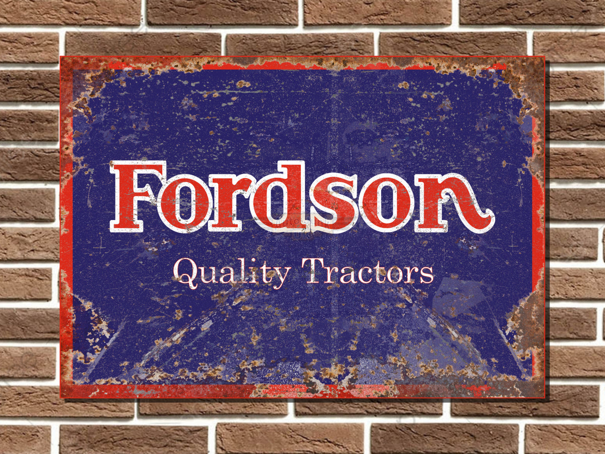 Fordson Tractors Metal Sign