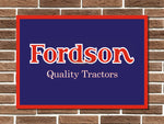 Fordson Tractors Metal Sign