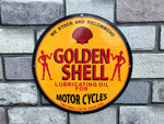 Shell Golden Enamel Sign
