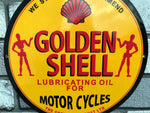 Shell Golden Enamel Sign