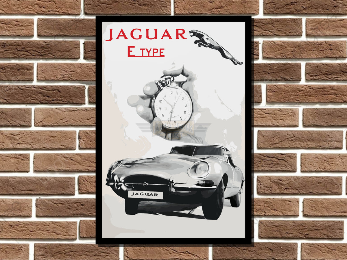 Jaguar E-Type II Metal Sign