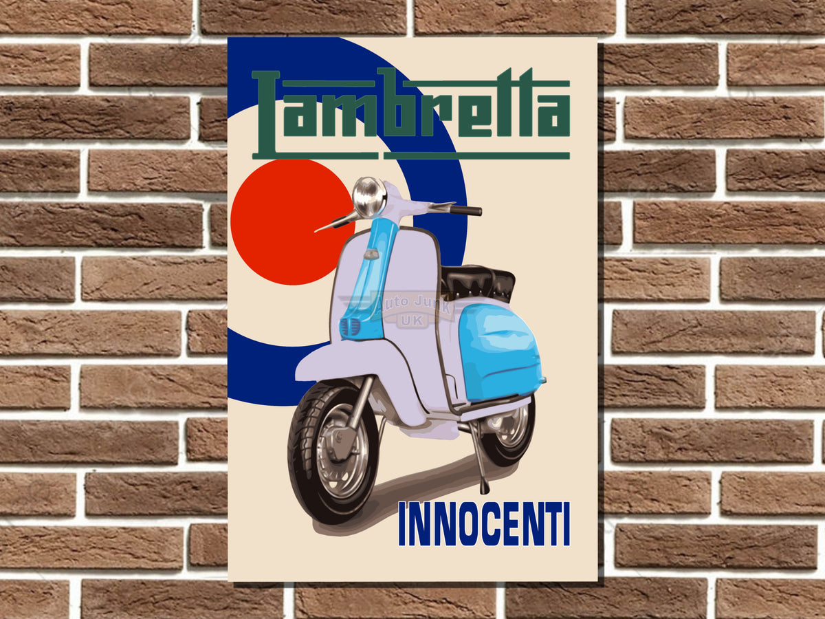 Lambretta Innocenti Metal Sign