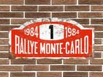 Audi Quattro Rally Monte Carlo Plate