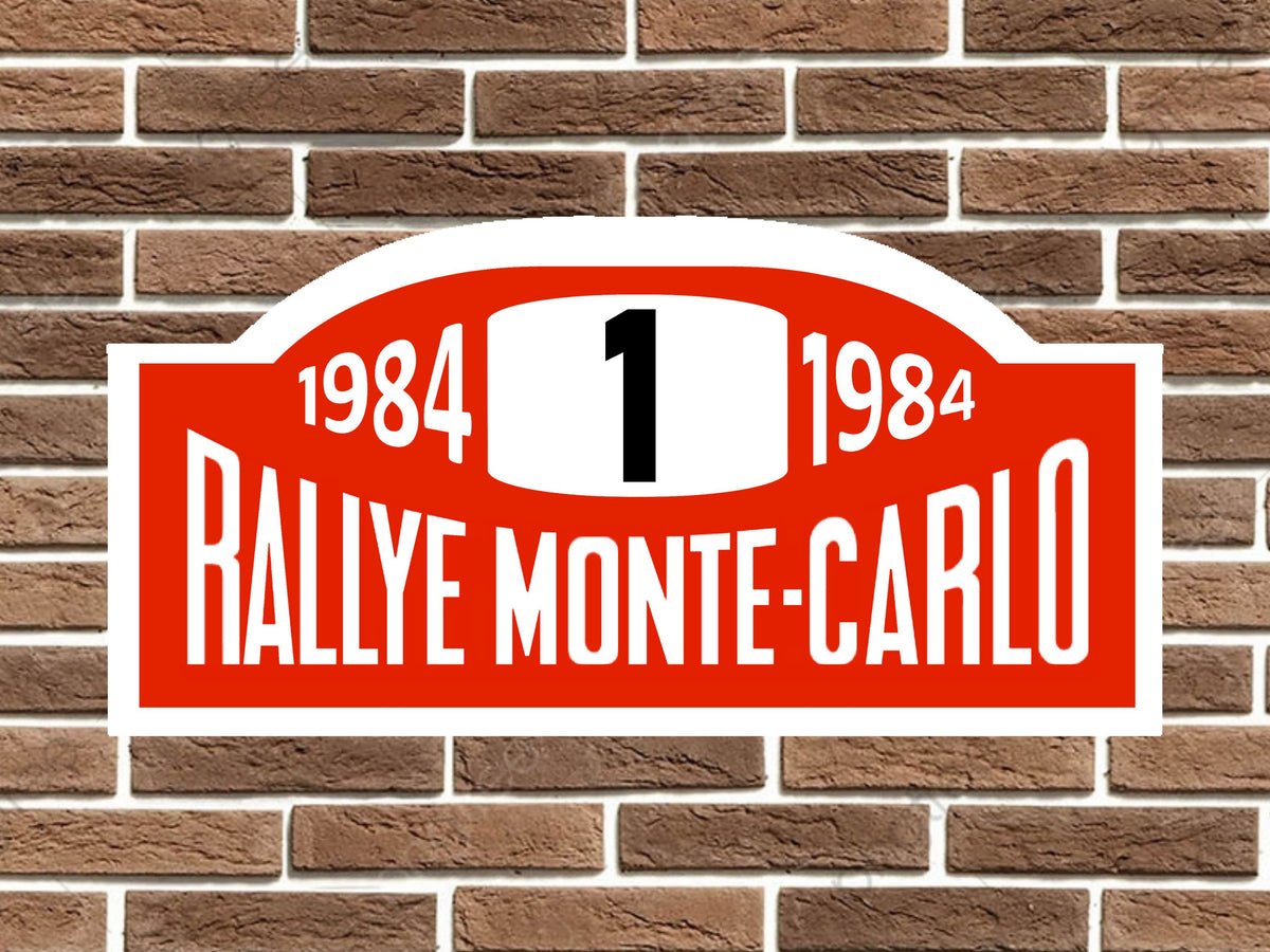 Audi Quattro Rally Monte Carlo Plate