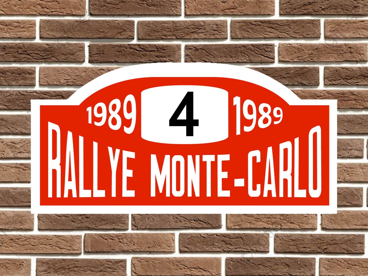 Lancia Delta Integrale Rally Monte Carlo Plate