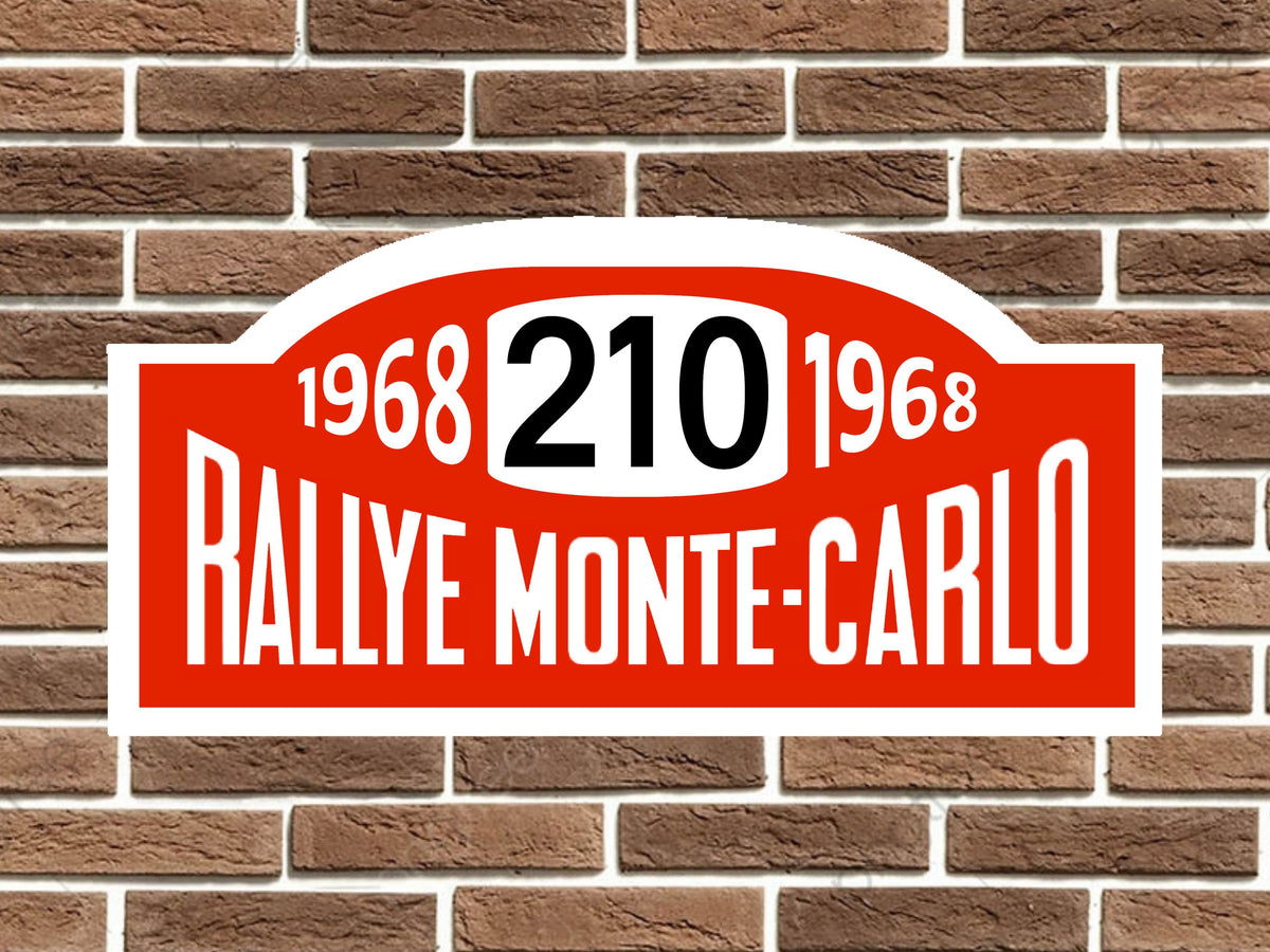 Porsche 911 Rally Monte Carlo Plate