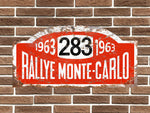 Saab 96 Rally Monte Carlo Plate