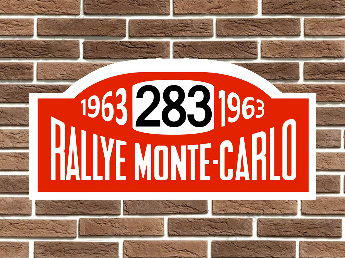 Saab 96 Rally Monte Carlo Plate
