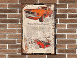 Ford Mustang Boss 302 Metal Sign