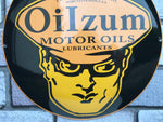 Oilzum Enamel Sign