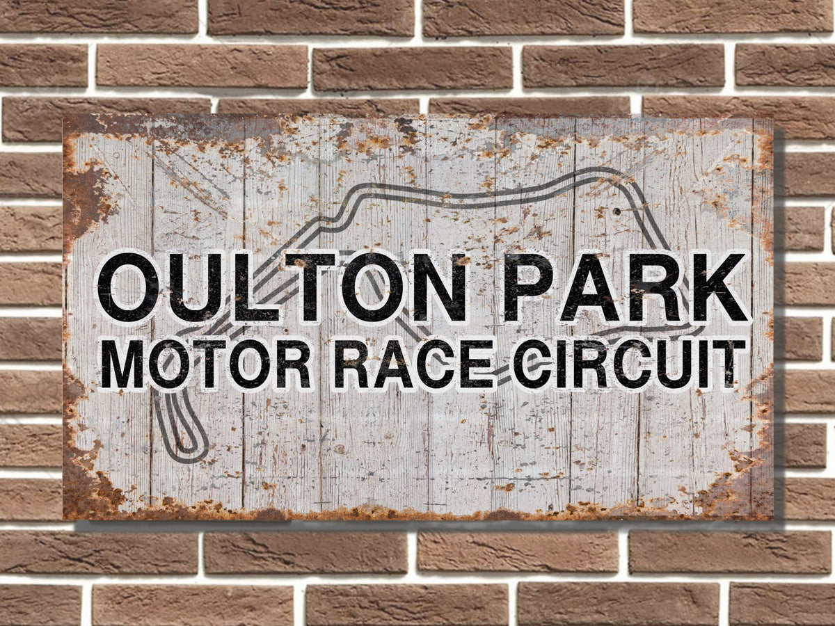 Oulton Park Motor Circuit Board Sign